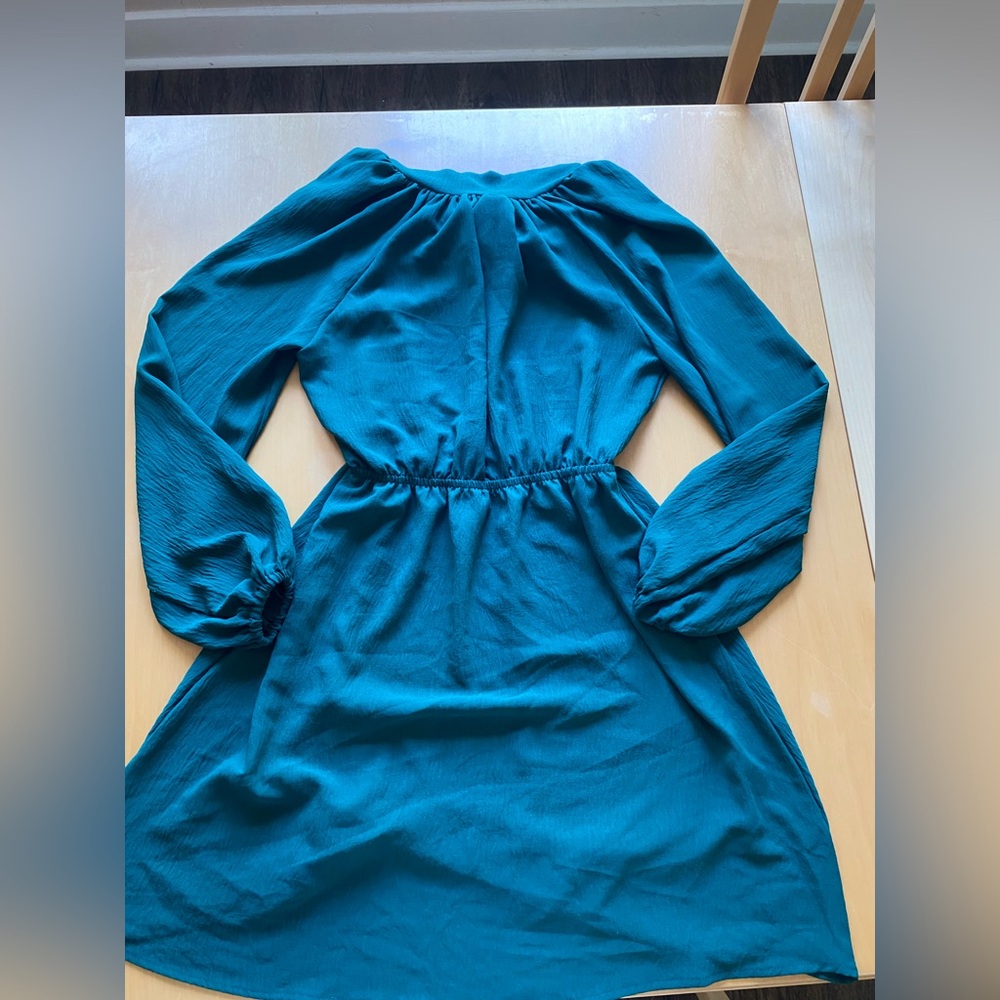 2 Hearts Teal Dress